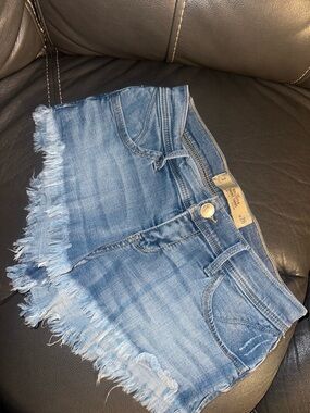 Hollister Medium Blue Denim Shorts